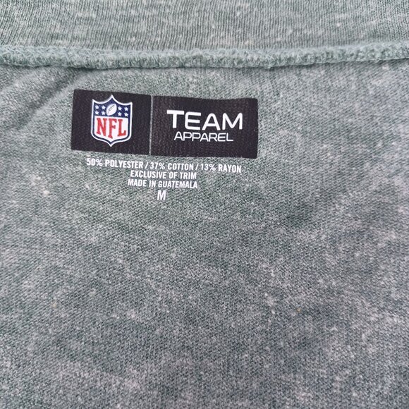 NFL Team Green Bay Packers Tee V-Neck Short Sleeve T-Shirt WM's Size M Soft Gray - Picture 9 of 9